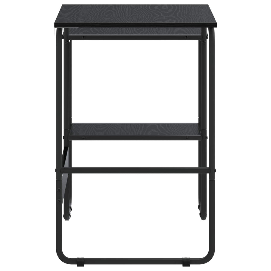 Bureau met opbergruimte Zwart eiken 100 x 50 x 75 cm