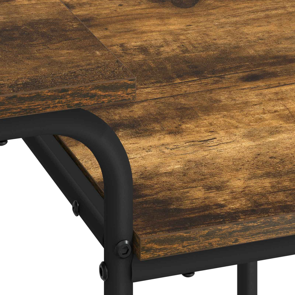 Bureau met opbergruimte Gerookt eiken 100 x 50 x 75 cm