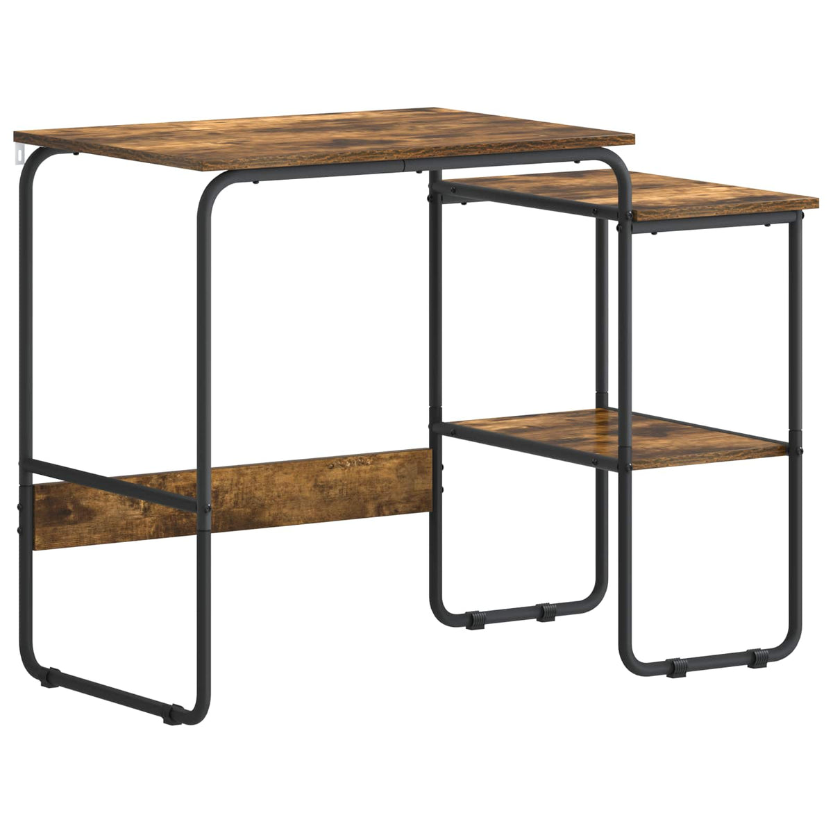 Bureau met opbergruimte Gerookt eiken 100 x 50 x 75 cm
