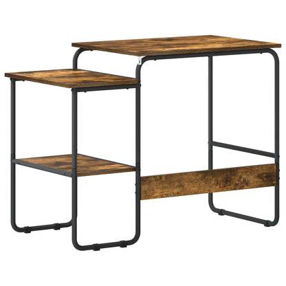 Bureau met opbergruimte Gerookt eiken 100 x 50 x 75 cm
