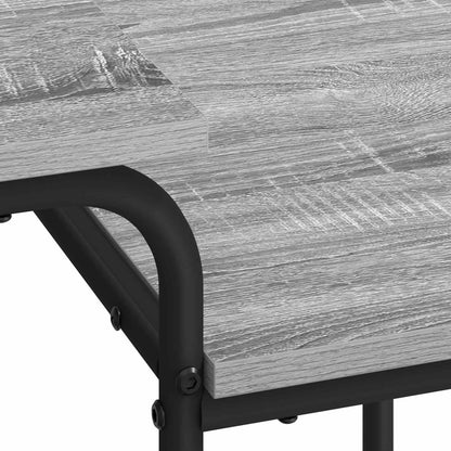 Bureau met opbergruimte Grijs Sonoma 100 x 50 x 75 cm