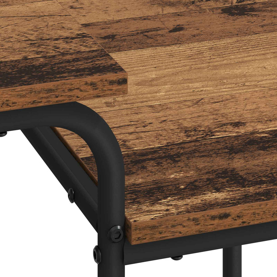 Bureau met opbergruimte Eikenhout 100 x 50 x 75 cm