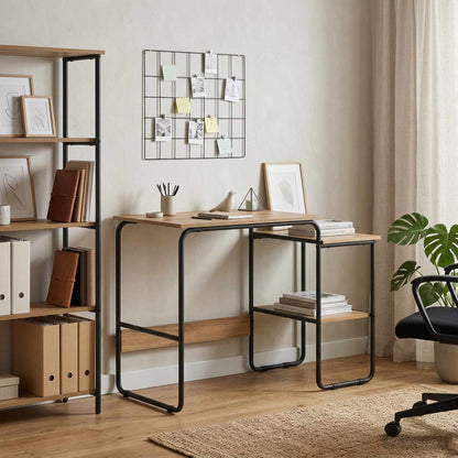 Bureau met opbergruimte Artisanaal eiken 100 x 50 x 75 cm
