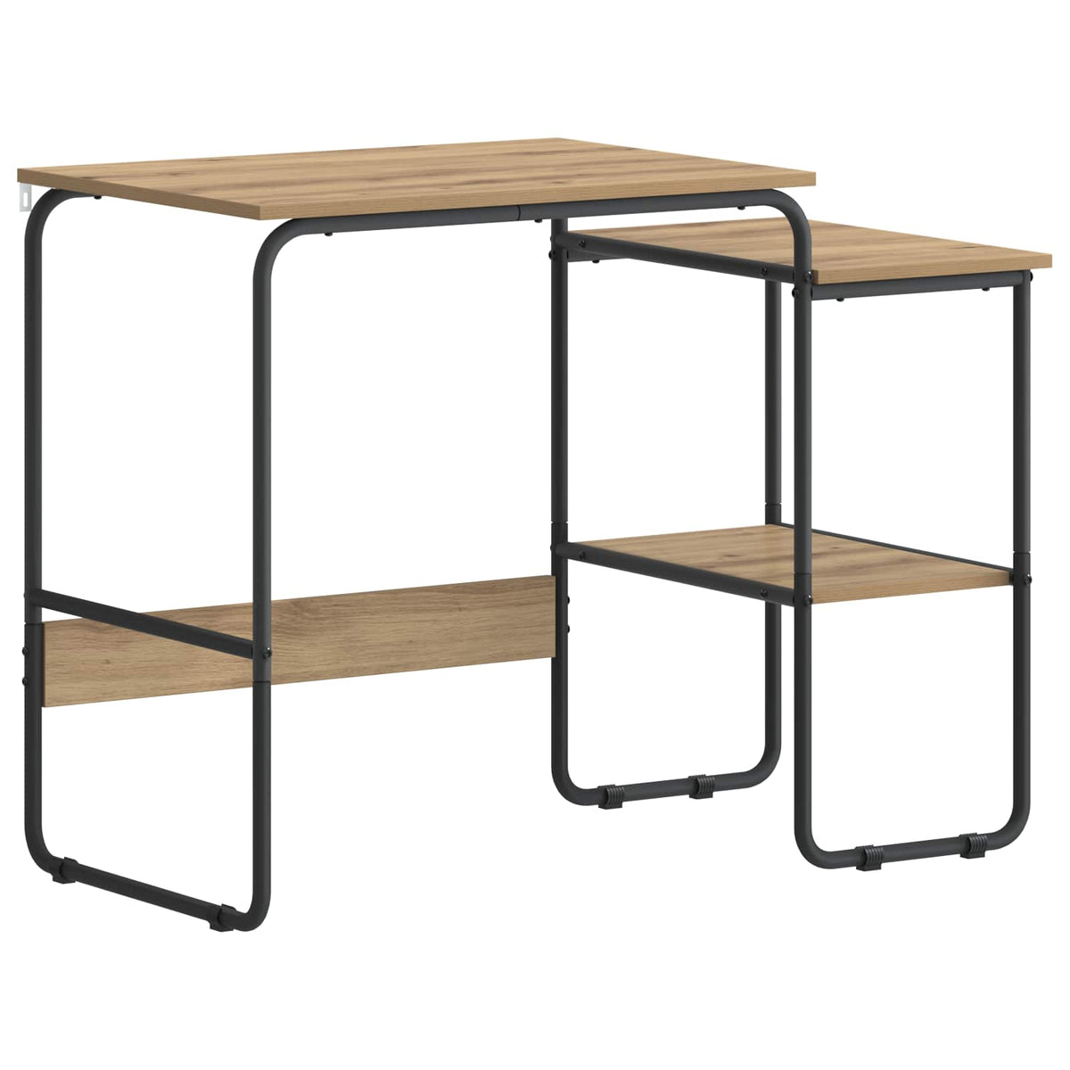 Bureau met opbergruimte Artisanaal eiken 100 x 50 x 75 cm