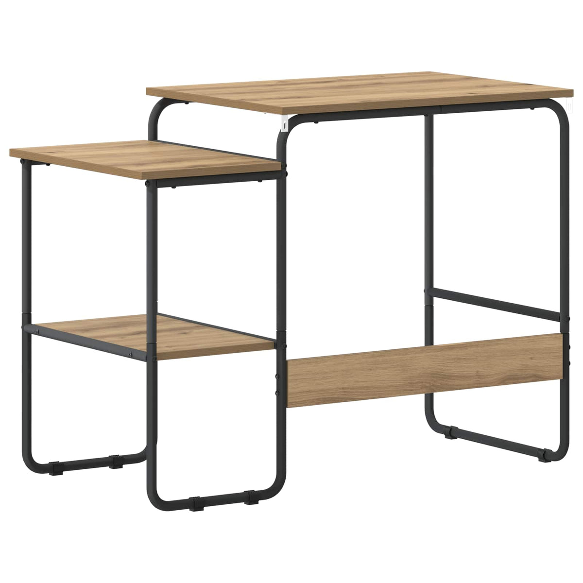 Bureau met opbergruimte Artisanaal eiken 100 x 50 x 75 cm