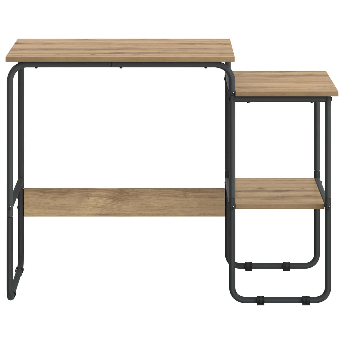 Bureau met opbergruimte Artisanaal eiken 100 x 50 x 75 cm
