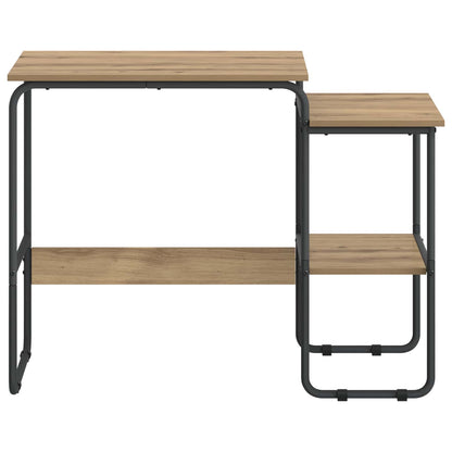 Bureau met opbergruimte Artisanaal eiken 100 x 50 x 75 cm