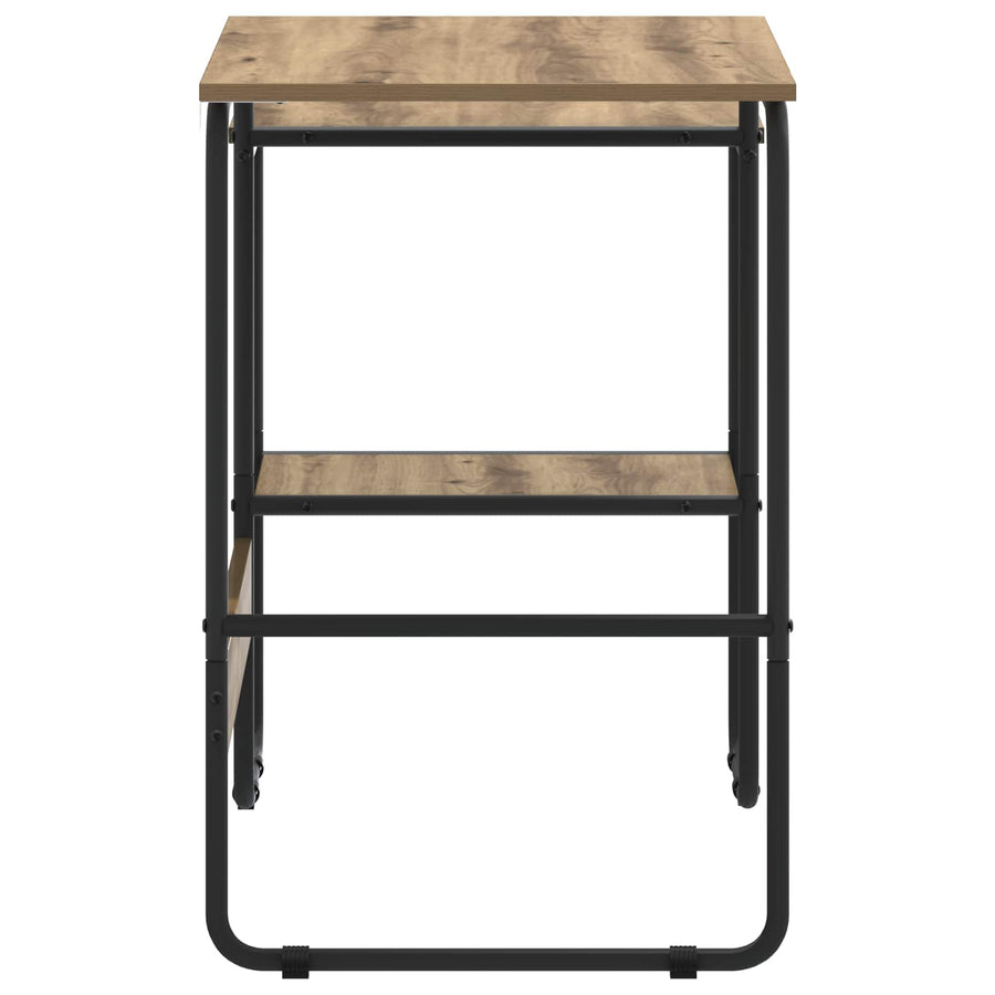 Bureau met opbergruimte Artisanaal eiken 100 x 50 x 75 cm