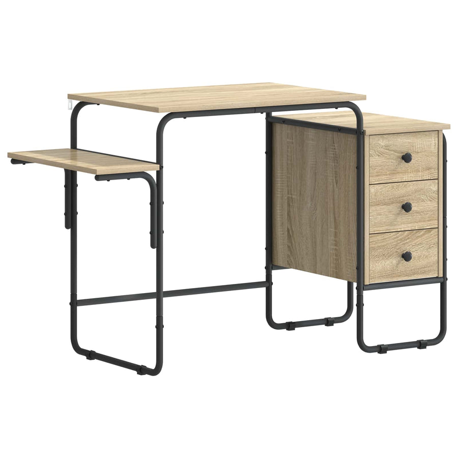Bureau met opbergruimte Sonoma Eiken 120 x 50 x 75 cm