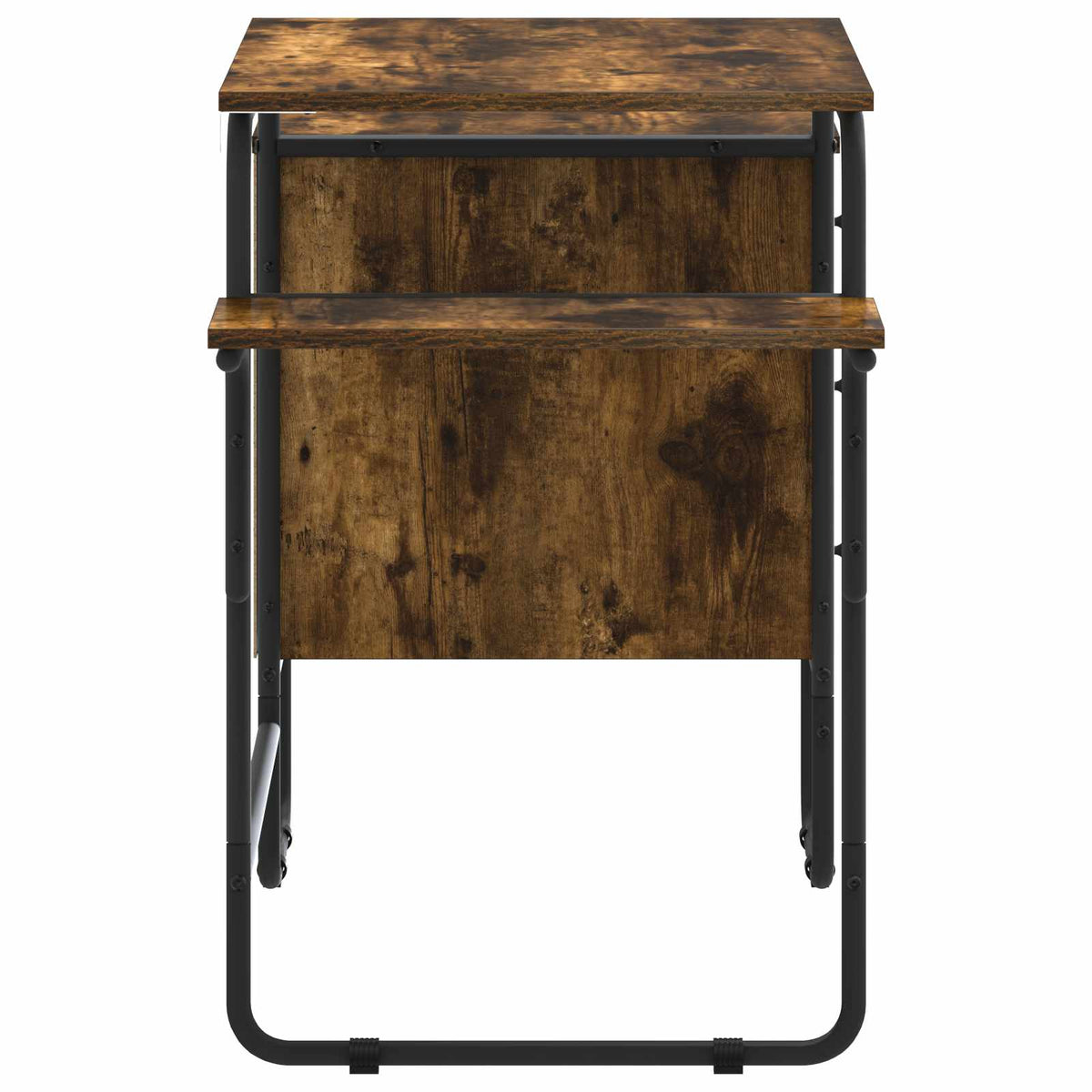 Bureau met opbergruimte Gerookt eiken 120 x 50 x 75 cm