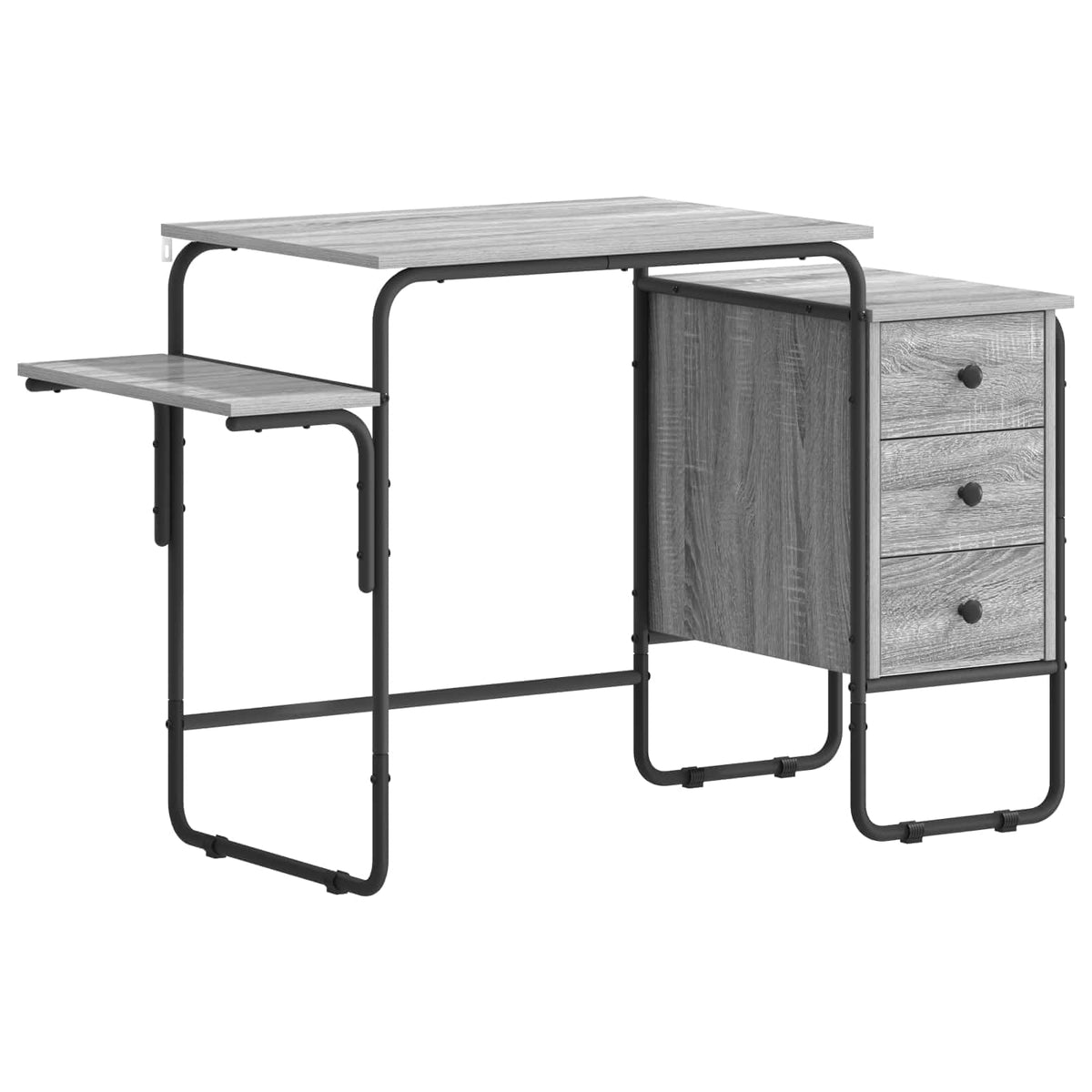 Bureau met opbergruimte Grijs Sonoma 120 x 50 x 75 cm