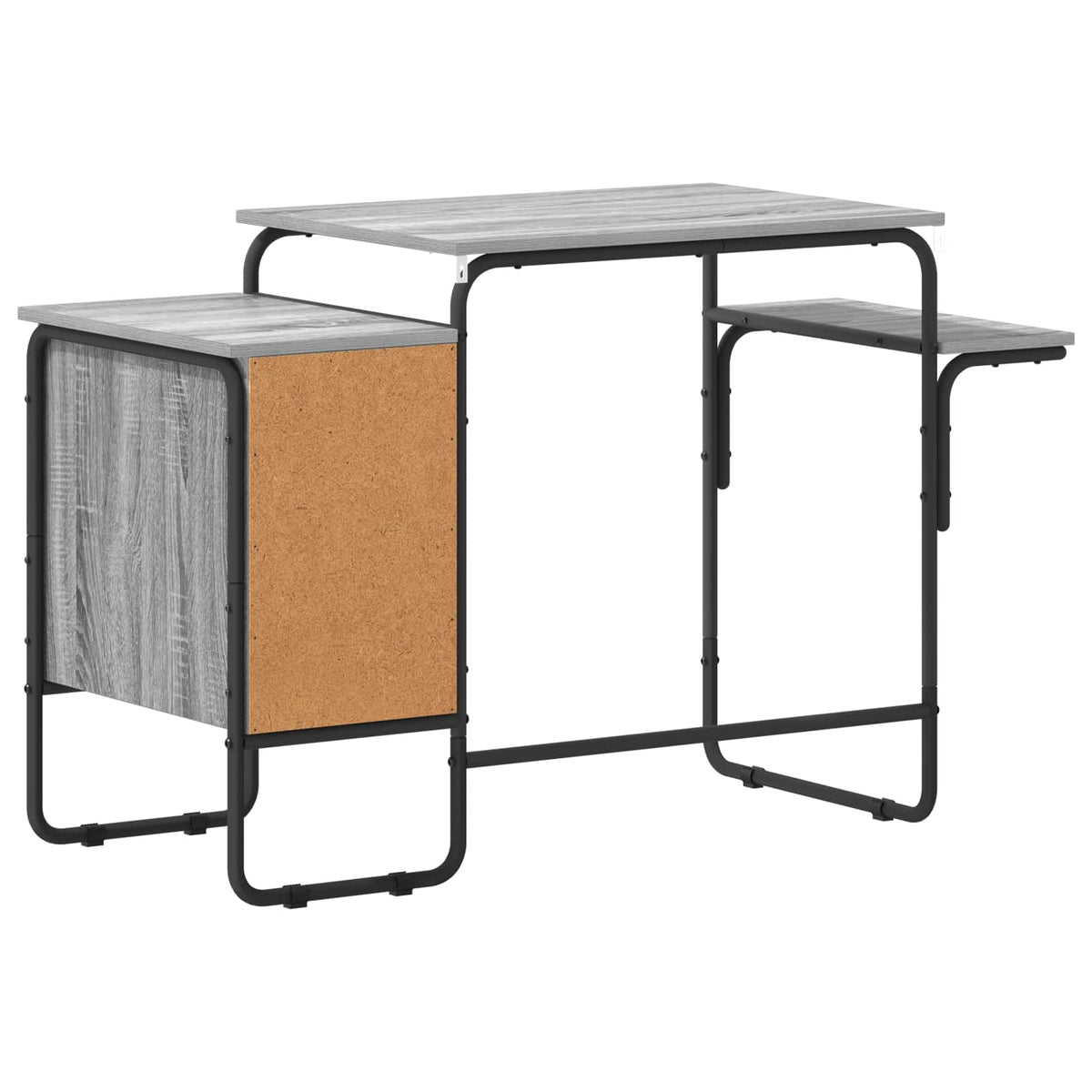 Bureau met opbergruimte Grijs Sonoma 120 x 50 x 75 cm