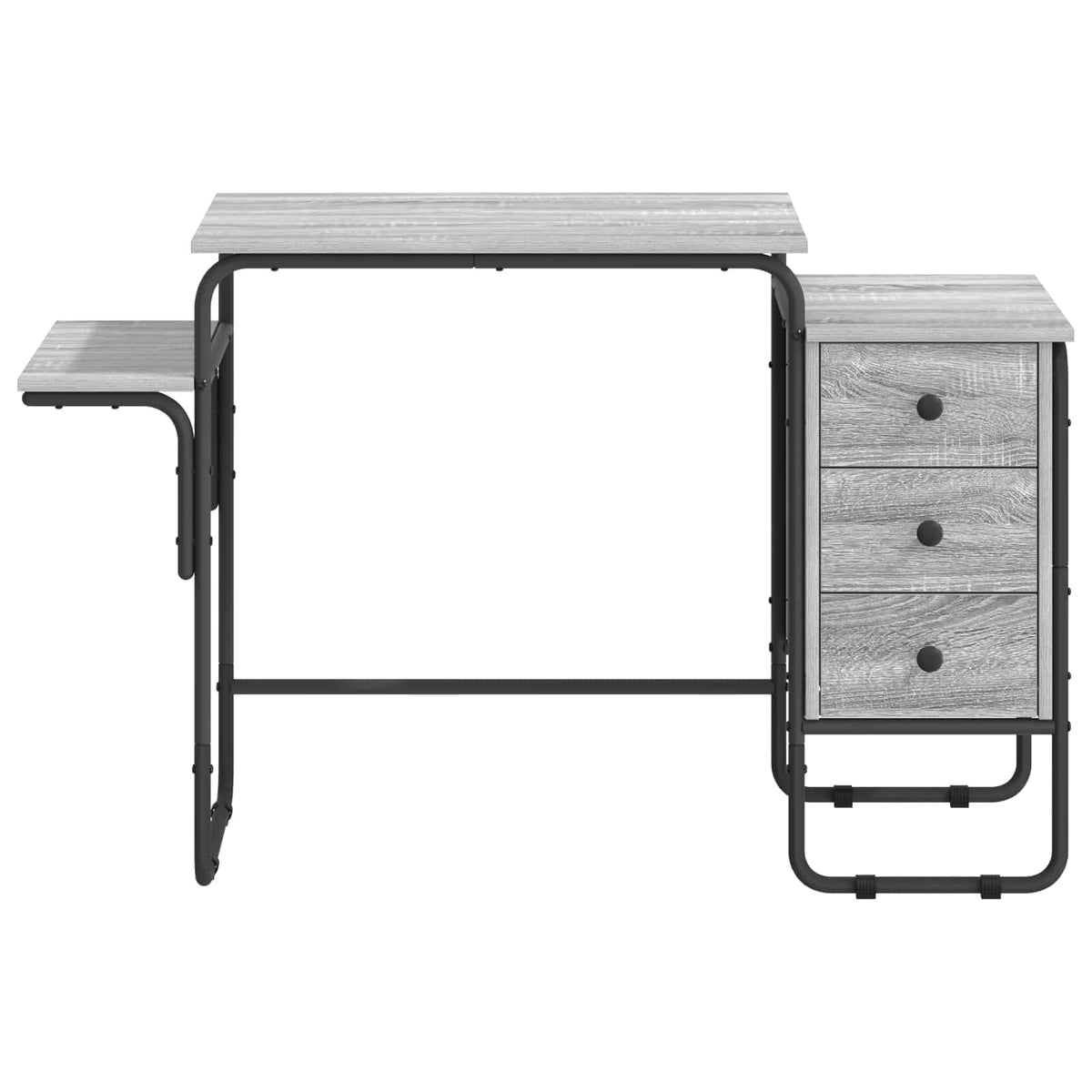 Bureau met opbergruimte Grijs Sonoma 120 x 50 x 75 cm