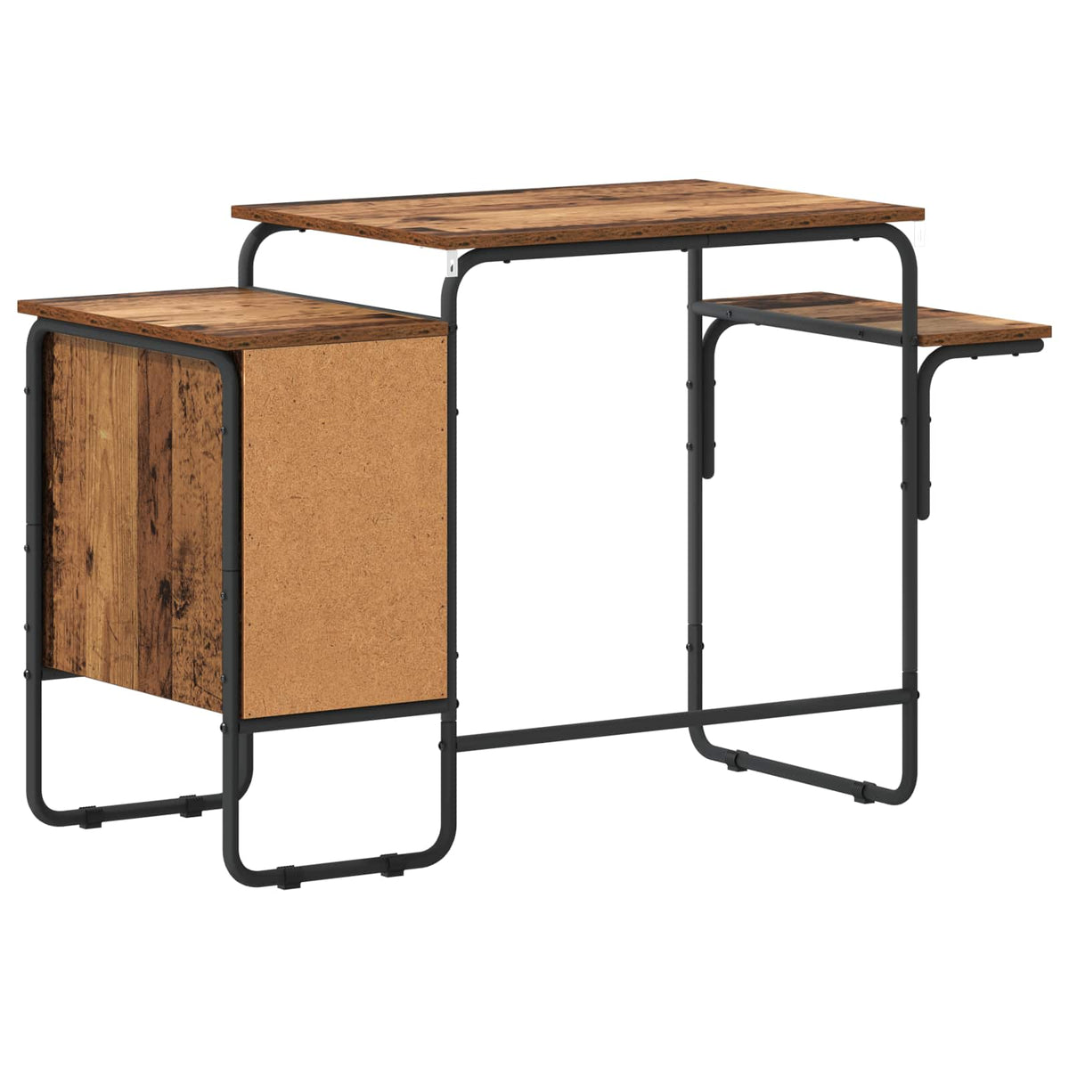 Bureau met opbergruimte Eikenhout 120 x 50 x 75 cm