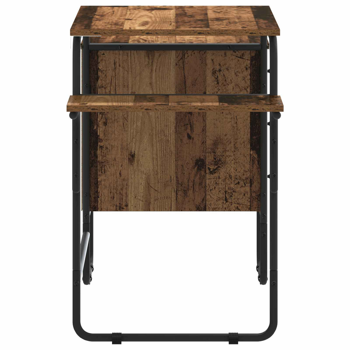 Bureau met opbergruimte Eikenhout 120 x 50 x 75 cm