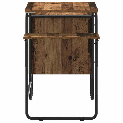 Bureau met opbergruimte Eikenhout 120 x 50 x 75 cm