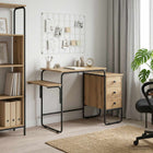 Bureau 120x50x75 cm artisanaal eiken