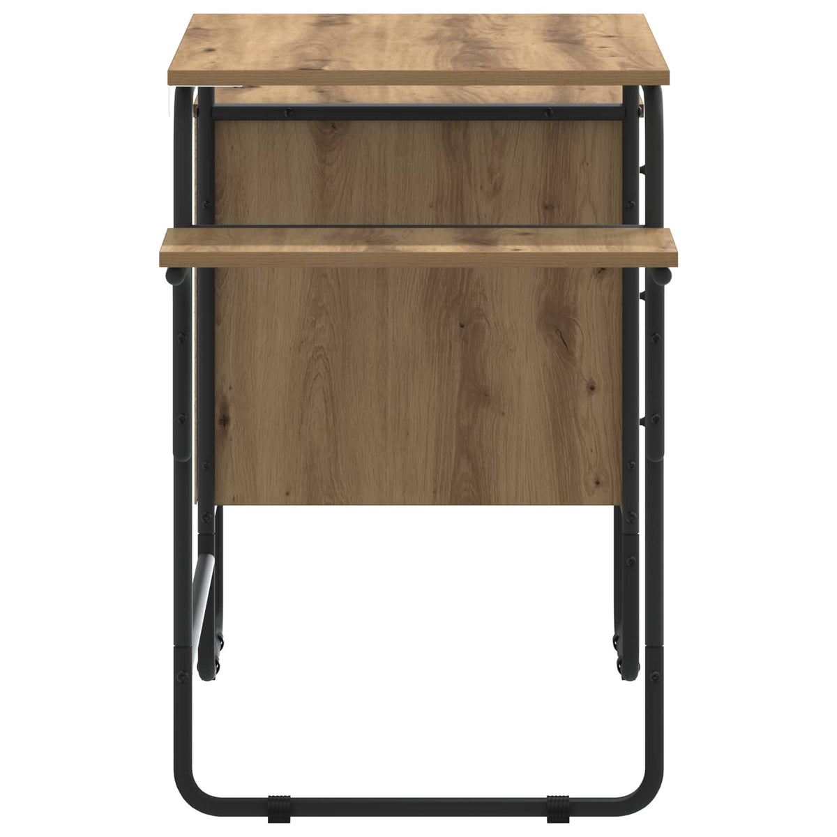 Bureau met opbergruimte Artisanaal eiken 120 x 50 x 75 cm