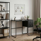 Bureau zwart eiken 100x50x75 cm