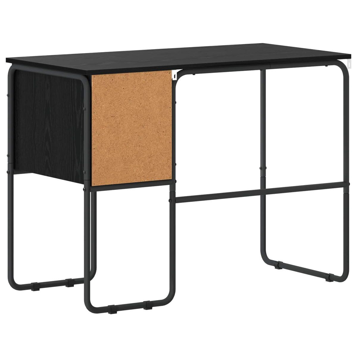 Bureau met opbergruimte Zwart eiken 100 x 50 x 75 cm