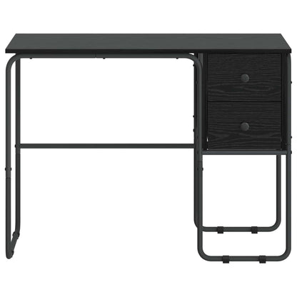 Bureau met opbergruimte Zwart eiken 100 x 50 x 75 cm