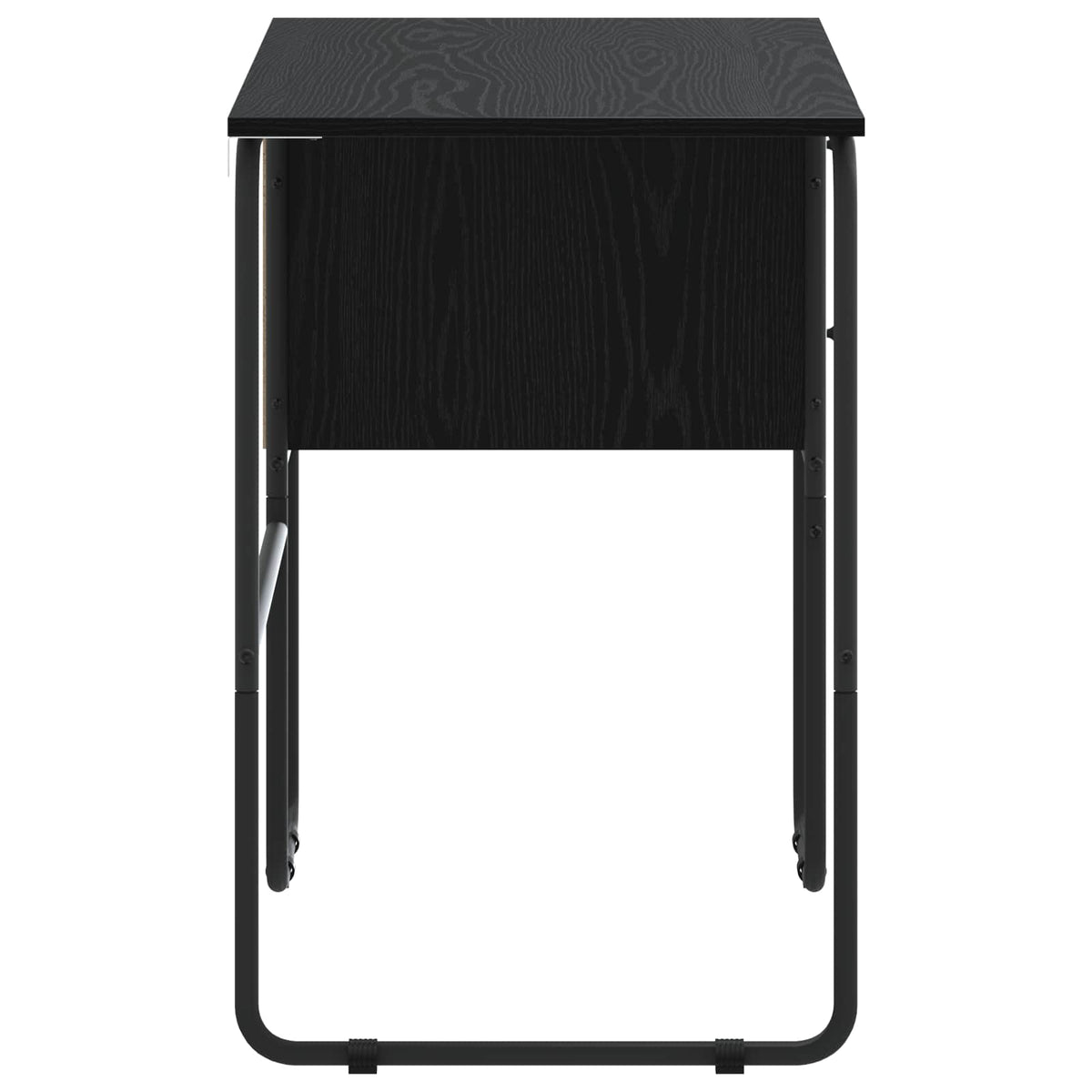 Bureau met opbergruimte Zwart eiken 100 x 50 x 75 cm