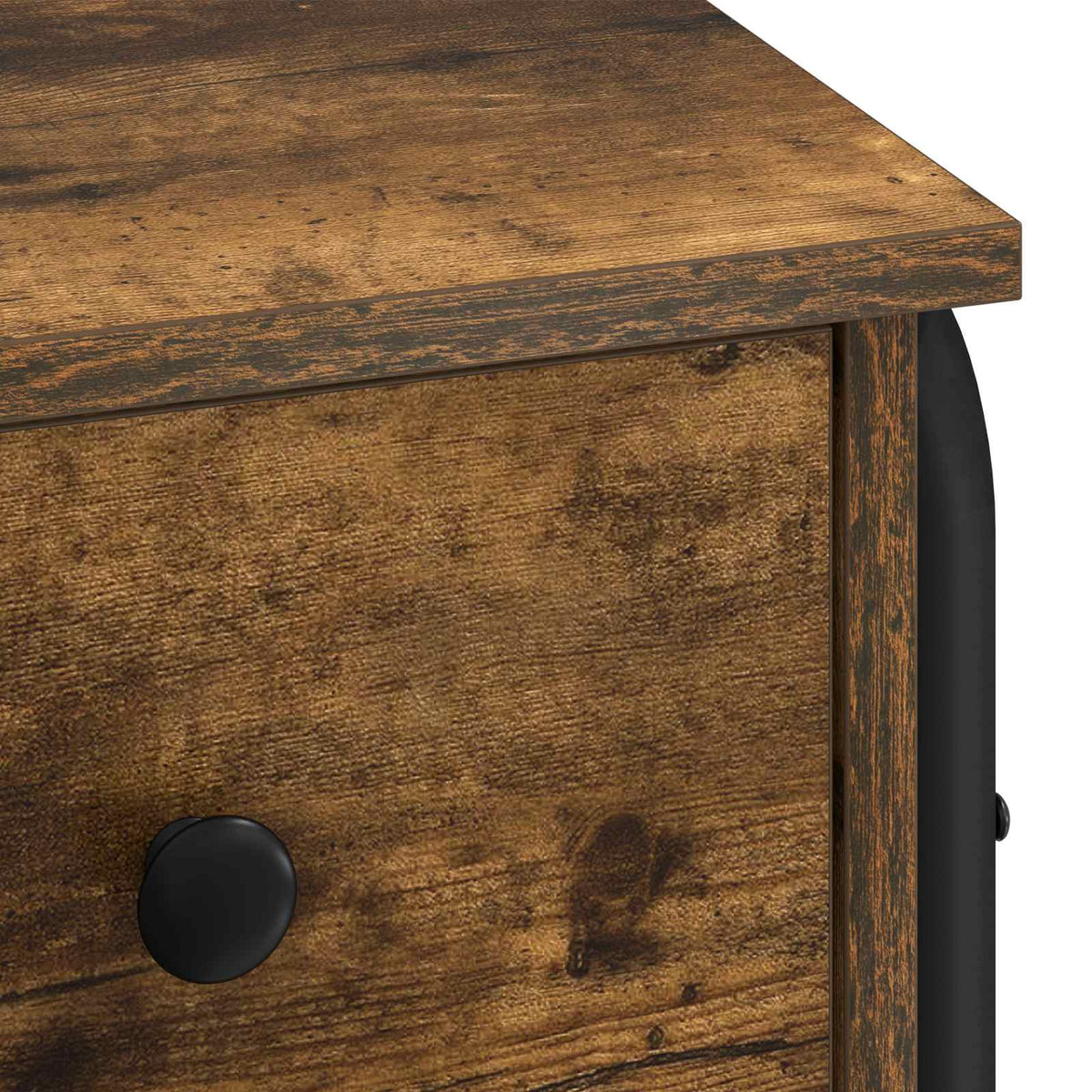Bureau met opbergruimte Gerookt eiken 100 x 50 x 75 cm