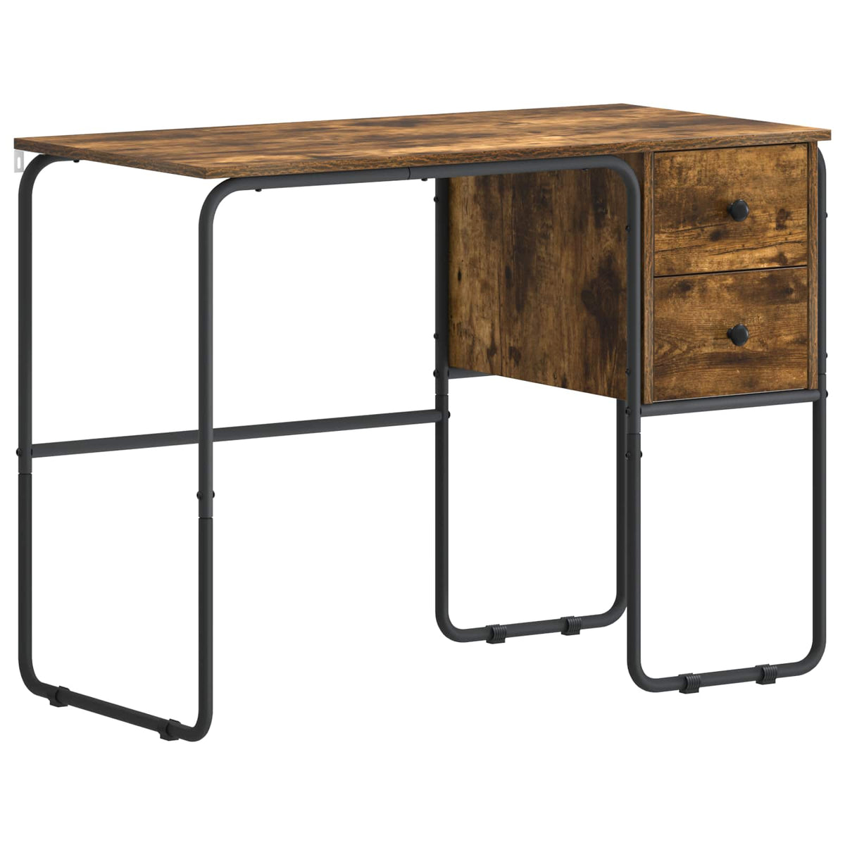 Bureau met opbergruimte Gerookt eiken 100 x 50 x 75 cm