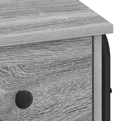 Bureau met opbergruimte Grijs Sonoma 100 x 50 x 75 cm