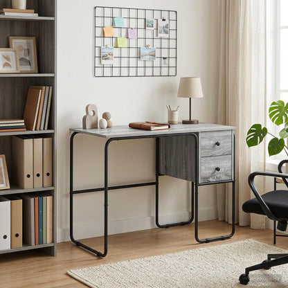 Bureau met opbergruimte Grijs Sonoma 100 x 50 x 75 cm