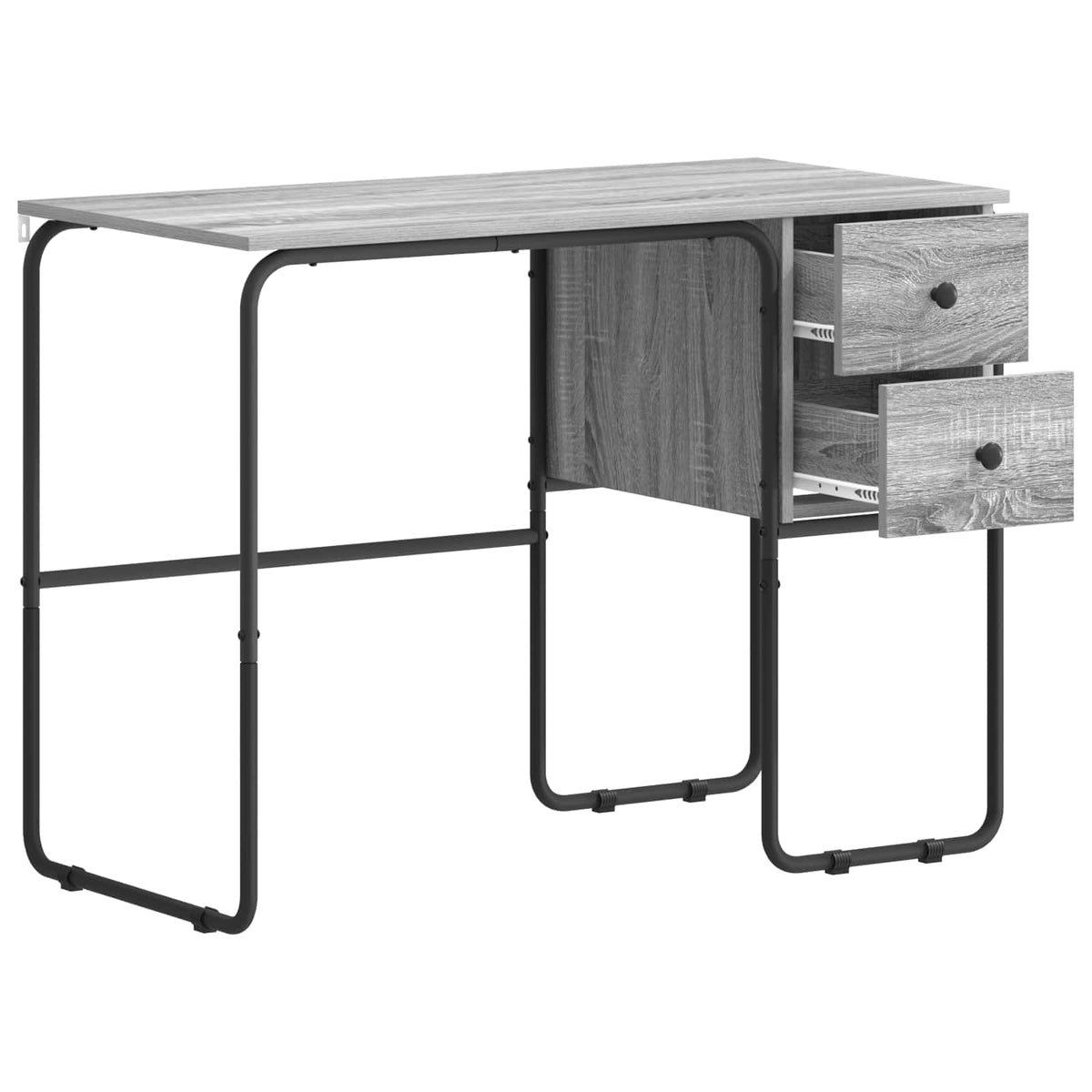 Bureau met opbergruimte Grijs Sonoma 100 x 50 x 75 cm