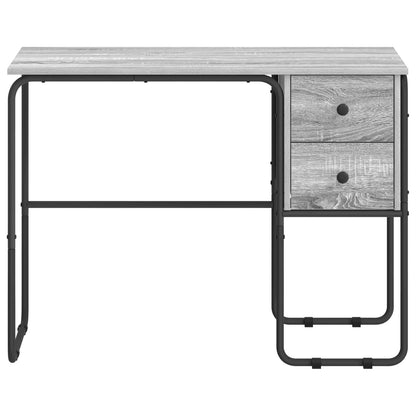 Bureau met opbergruimte Grijs Sonoma 100 x 50 x 75 cm