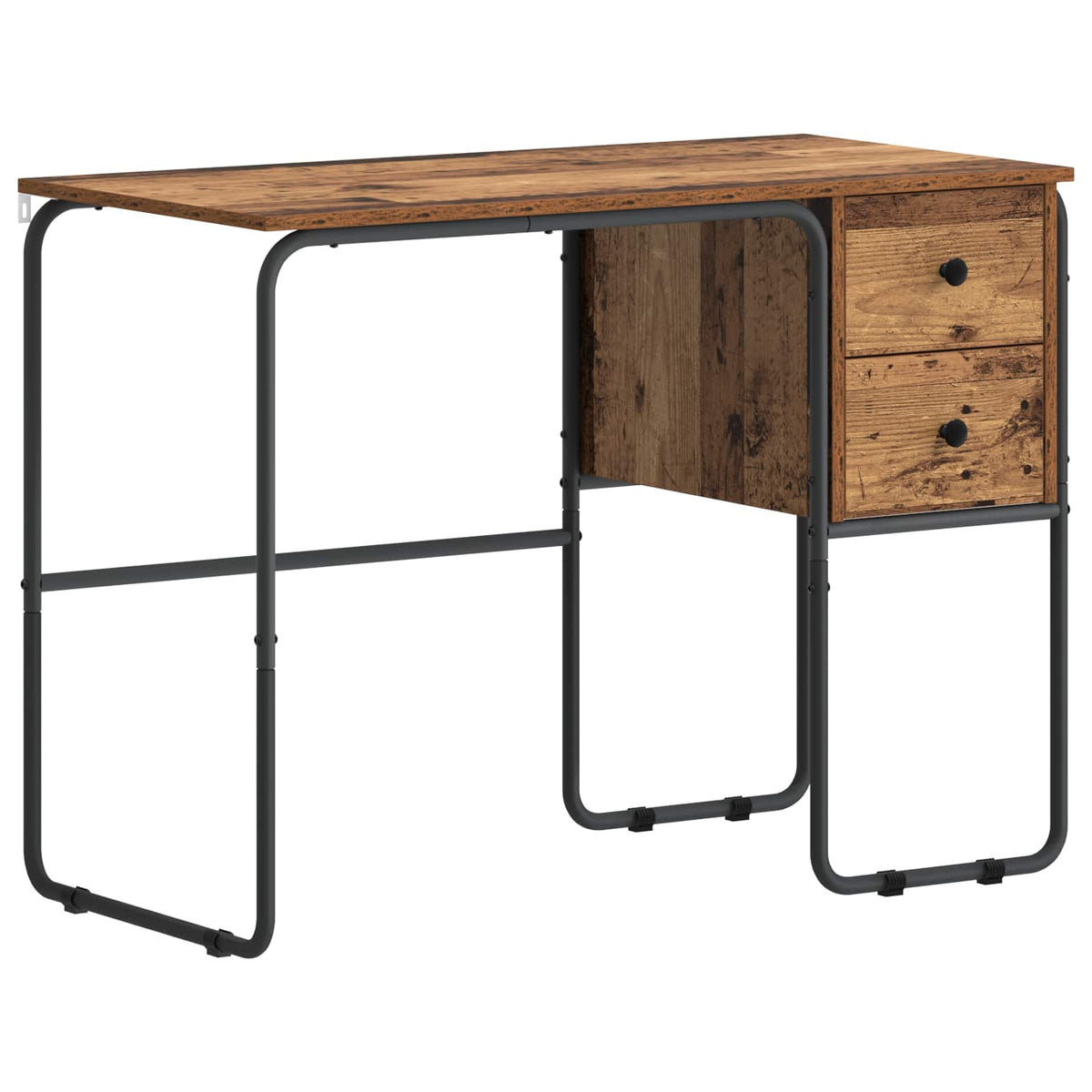 Bureau met opbergruimte Eikenhout 100 x 50 x 75 cm