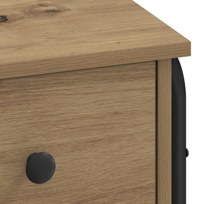 Bureau met opbergruimte Artisanaal eiken 100 x 50 x 75 cm