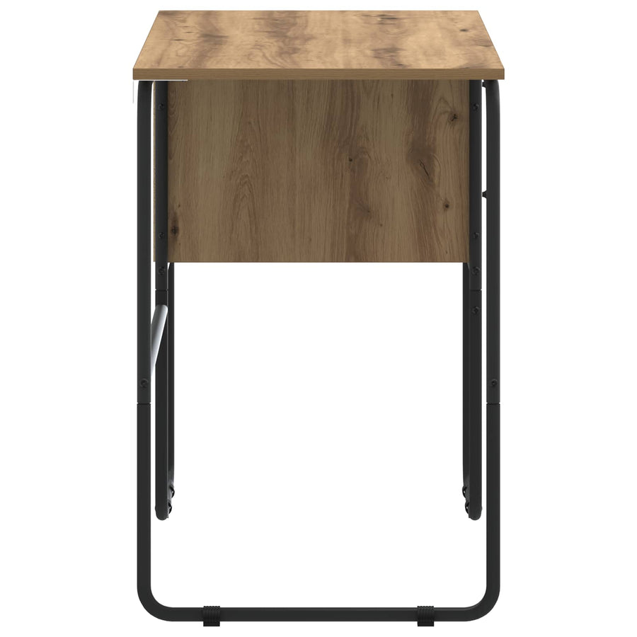 Bureau met opbergruimte Artisanaal eiken 100 x 50 x 75 cm