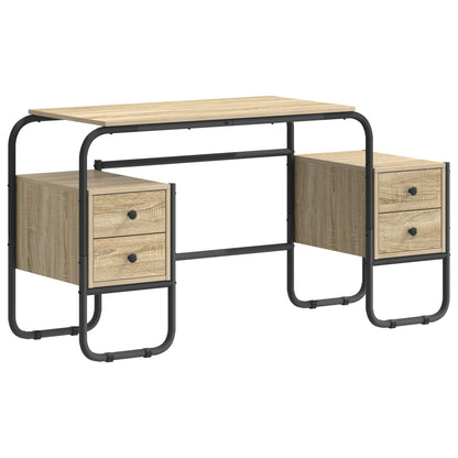 Bureau met opbergruimte Sonoma Eiken 145 x 50 x 75 cm