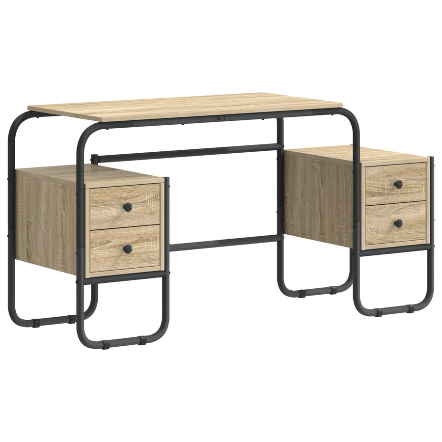 Bureau met opbergruimte Sonoma Eiken 145 x 50 x 75 cm