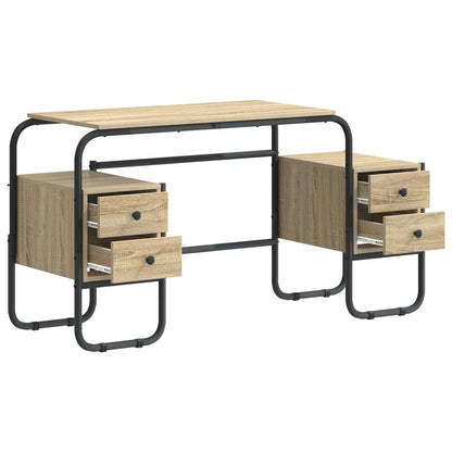 Bureau met opbergruimte Sonoma Eiken 145 x 50 x 75 cm
