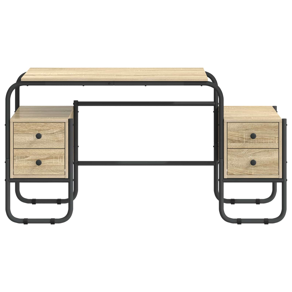 Bureau met opbergruimte Sonoma Eiken 145 x 50 x 75 cm