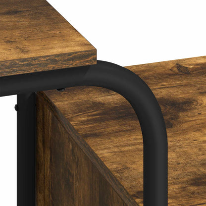 Bureau met opbergruimte Gerookt eiken 145 x 50 x 75 cm