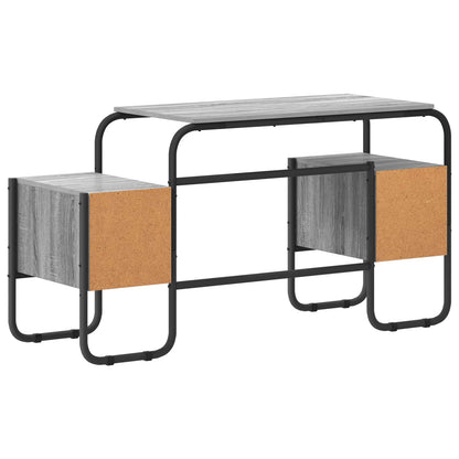 Bureau met opbergruimte Grijs Sonoma 145 x 50 x 75 cm