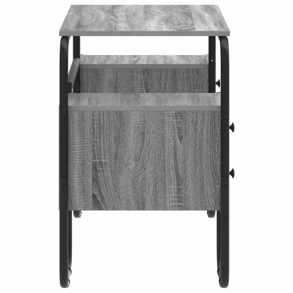 Bureau met opbergruimte Grijs Sonoma 145 x 50 x 75 cm