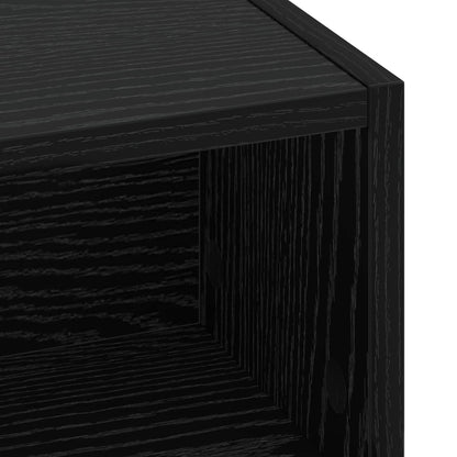 Bureau met opbergruimte Zwart eiken 60 x 50 x 91 cm