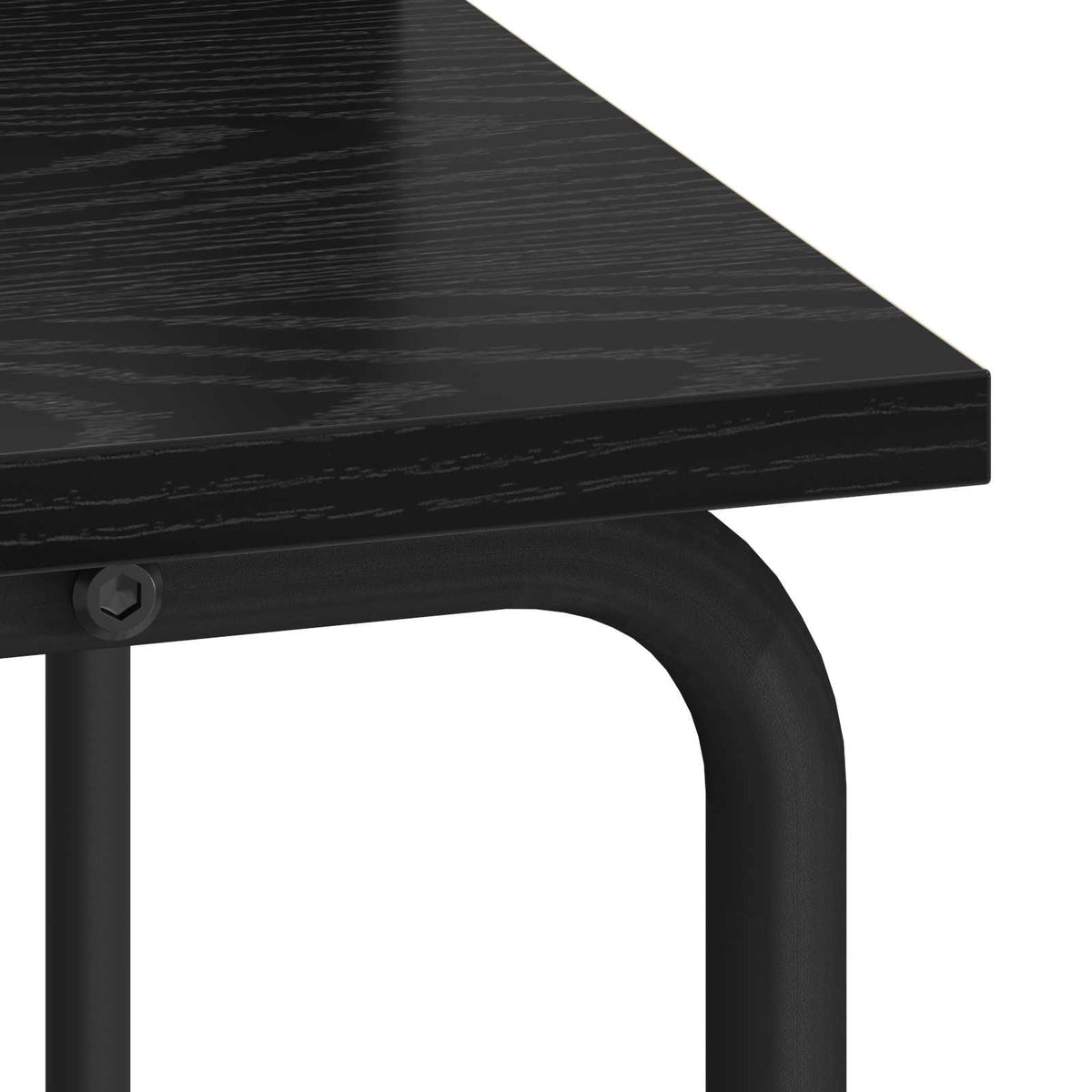 Bureau met opbergruimte Zwart eiken 60 x 50 x 91 cm