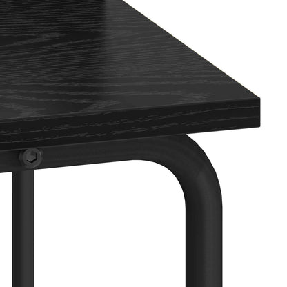 Bureau met opbergruimte Zwart eiken 60 x 50 x 91 cm