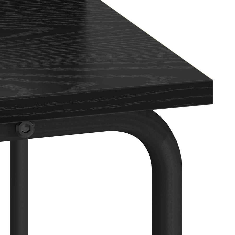 Bureau met opbergruimte Zwart eiken 60 x 50 x 91 cm