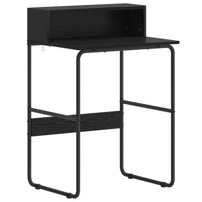 Bureau met opbergruimte Zwart eiken 60 x 50 x 91 cm