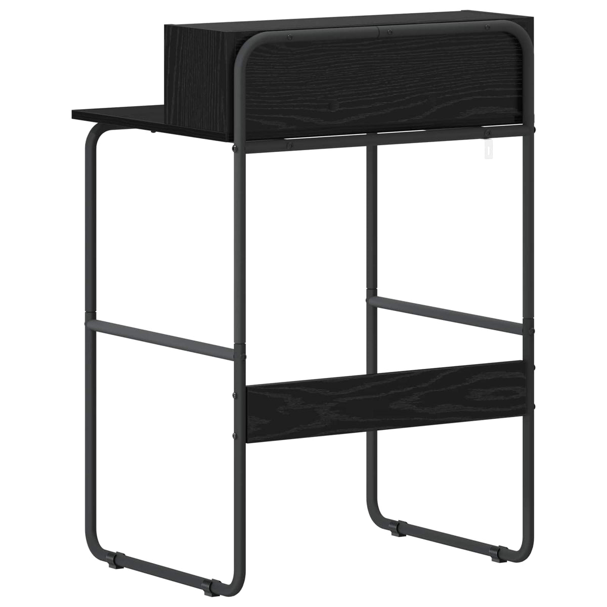 Bureau met opbergruimte Zwart eiken 60 x 50 x 91 cm