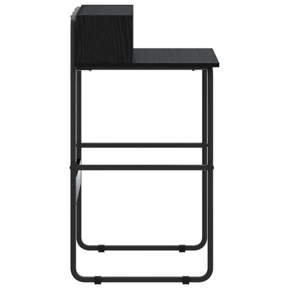 Bureau met opbergruimte Zwart eiken 60 x 50 x 91 cm