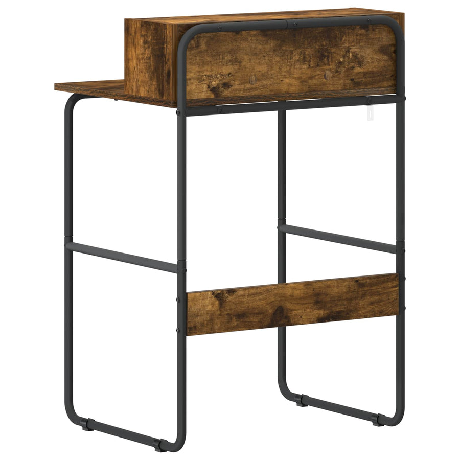 Bureau met opbergruimte Gerookt eiken 60 x 50 x 91 cm